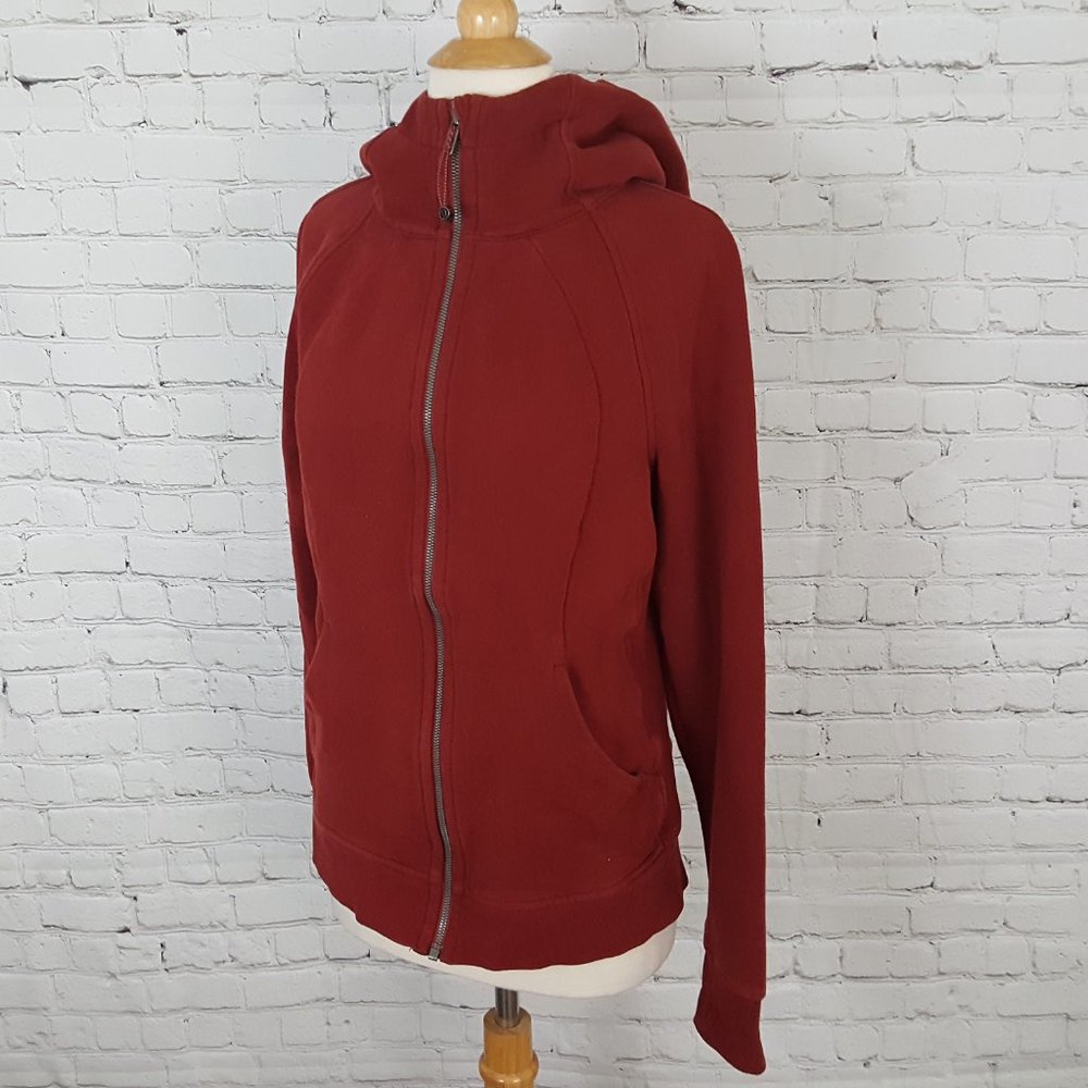 lululemon athletica Women's Hooded Zip Sweatshirt in Deep Red - Picture 6 of 12